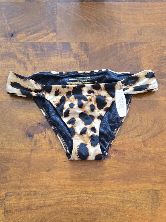 Victoria's Secret Other - NWT Victoria's Secret Black And Brown Leopard Print Bikini Bottom Size Small